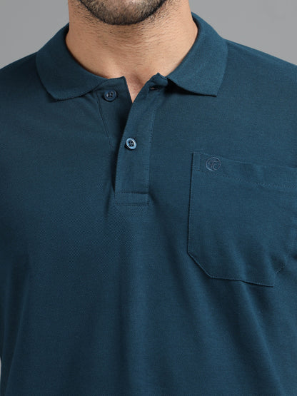 Mens Executive Cotton Polos with Pocket Airforce Polo T-shirt TK707