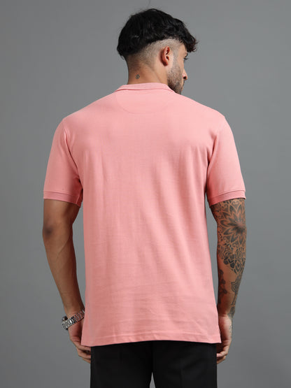 Mens Executive Cotton Polos with Pocket Melon Polo T-shirt TK707