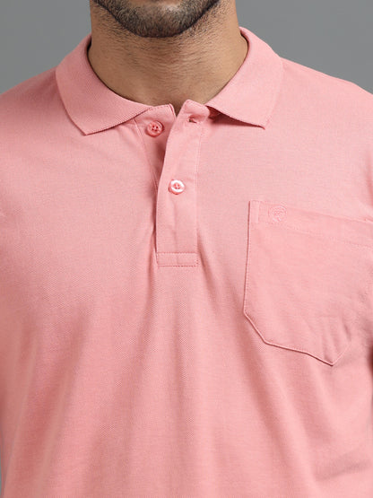 Mens Executive Cotton Polos with Pocket Melon Polo T-shirt TK707