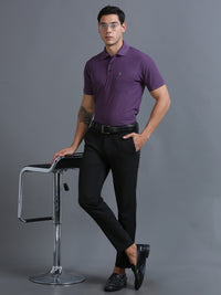 Mens Smart Dry fit Grape Polo Tees with Pocket TK710