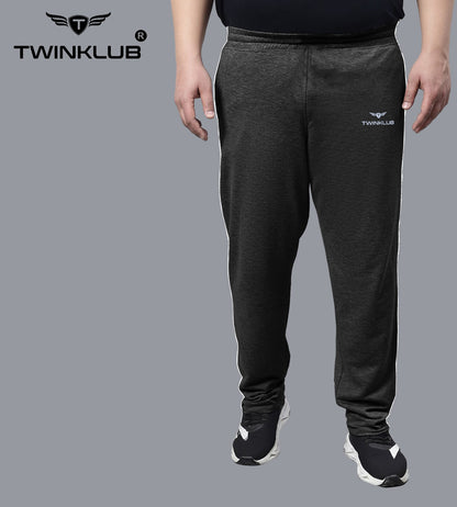 Premium  Charcoal Track Pant With side zip pockets Plus TK705P