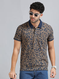 Mens Premium AOP Polo Tees - PRUSSIAN BLUE  TK736