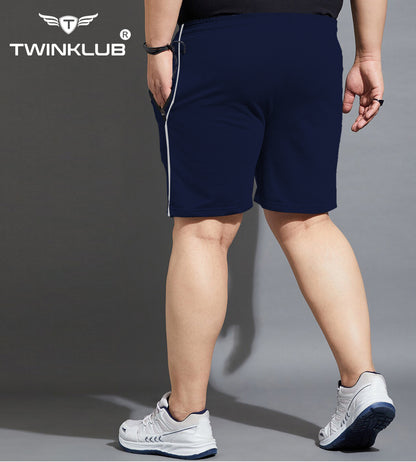 Mens Premium Navy Shorts With Zip Pockets Plus TK703P