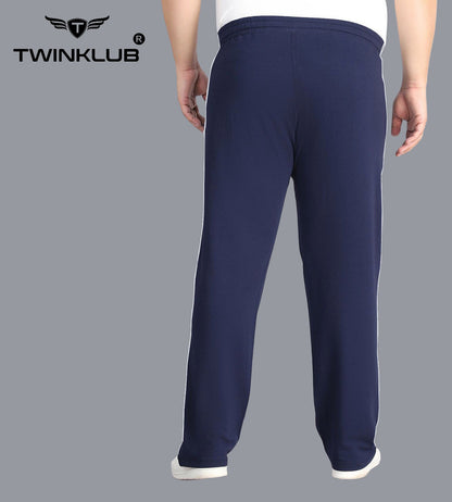 Premium Navy Track pants With side zip pockets Plus TK705P