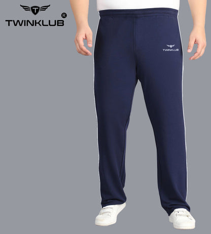 Premium Navy Track pants With side zip pockets Plus TK705P