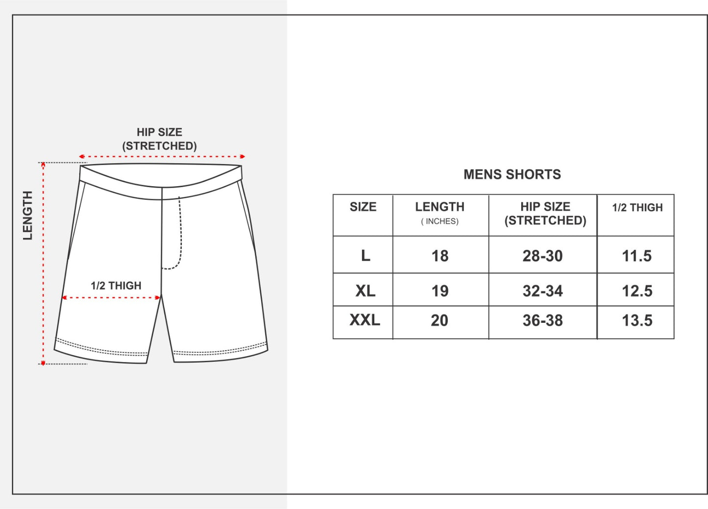 Bio Washed Cut n Sew Men's Shorts OLIVE MELANGE & RED TK739